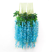 2024 nouvelle fleur de glycine artificielle en vrac décorations de mariage florales artificielles suspendues 3 branches glycine