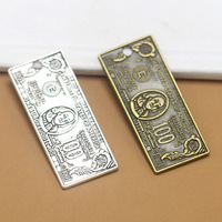 Pendentifs Bijoux Accessoires Trouver US 100 Dollars Forme DIY Faire Antique Argent Zinc Alliage Charme