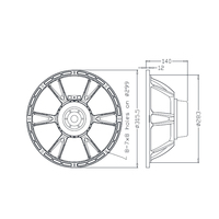 Haut-parleur passif PA de 12 pouces pour systèmes Line Array avec aimant néodyme, bobine vocale de 3,5 pouces, impédance 8 ohms/4 ohms, boîtier métallique