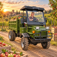 Modèle populaire de benne basculante agricole diesel de 2-3 tonnes avec système 4x4 et benne basculante hydraulique pour les cultures, les outils et les matériaux