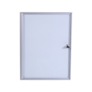 Tableau d'affichage mural de qualité professionnelle avec <span class=keywords><strong>porte</strong></span> en verre transparent et serrure à clé pour une protection sécurisée des contenus - Product Image 4