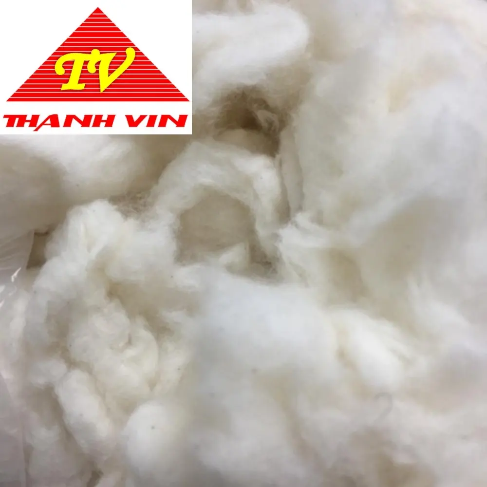 Bleached cotton comber noil from textile export manufacturer from Viet Nam with Best Price - Ms Florence