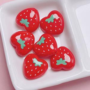 Cuentas de plástico acrílico fruta bonita amor fresa sandía acrílico pulsera encanto cuentas para la fabricación de joyas - Product Image 3