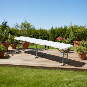 Panca Pieghevole Portatile da Picnic 6 Piedi, Capacità 250 Kg, con Maniglia per il Trasporto, per Uso Esterno - Product Image 2