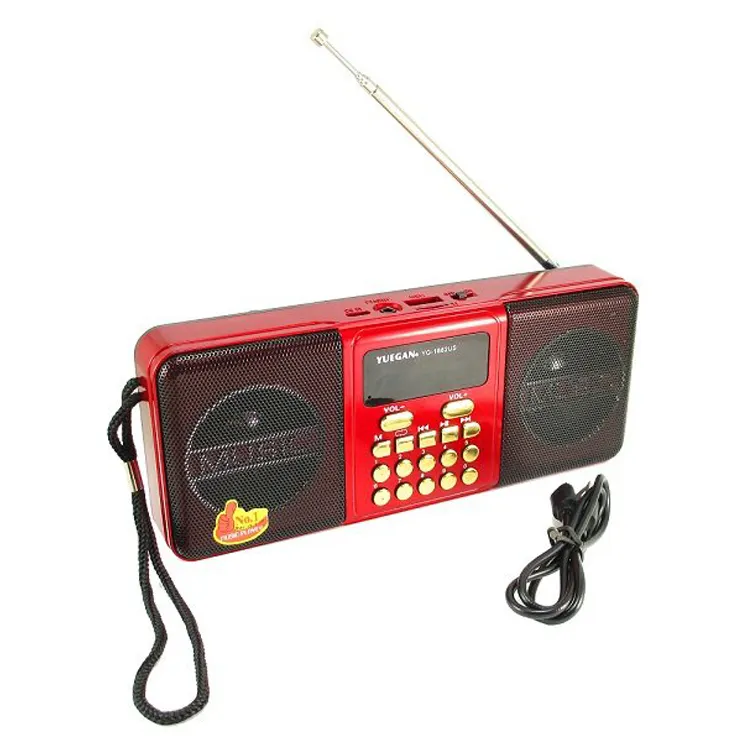 Yuegan YG-1880BT YG 1880 Portable Double Haut-Parleur Numérique Recherche Automatique Charge Solaire Am Fm Radio Avec De Nombreux Haut-parleurs