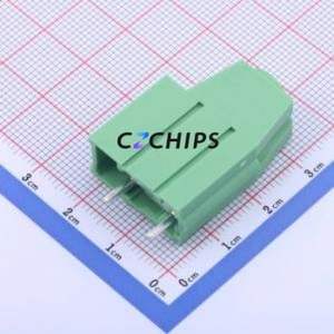 KF136HT-10.16-1P <b>Screw</b> Terminal <b>Block</b> Through hole Component (THT),P=10.16mm Connector 1x1P 10.16mm Green Through Hole - Product Image 1