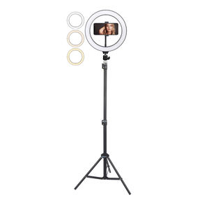 Combo trépied annulaire à LED avec support de téléphone réglable pour vidéo, vlogging, réunions en ligne - Product Image 3