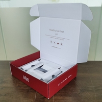 Boîte d'expédition en carton ondulé personnalisée pour influenceurs, boîte de promotion pour produits capillaires, kit de promotion média, emballage