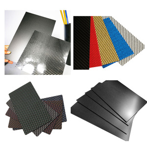 Plaques en fibre de <span class=keywords><strong>carbone</strong></span> 100 % pure 3K sergé de 0,5 mm, 1 mm, 1,5 mm, 2 mm, 2,5 mm, 3 mm, 4 mm, 6 mm - Product Image 2