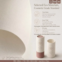 Tube de rouge à lèvres en papier durable, rechargeable, OEM ODM FSC FDA SGS, emballage cosmétique personnalisé avec logo, MOQ500
