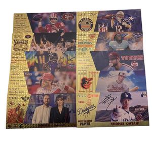 ธนบัตรชุบทอง100เราบัตรที่ระลึกนักกีฬาเบสบอลออกแบบได้ตามที่ต้องการ - Product Image 3