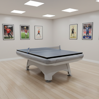 Table de billard française moderne et durable de 9 pieds avec cadre en bois massif, système de retour automatique des billes, table de billard de qualité tournoi pour 9 boules