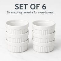 Groothandel Gegolfde Witte Geglazuurde Keramische Schaal 5.4oz met Aangepast Logo voor Restaurant Hotel Café Catering Buffet