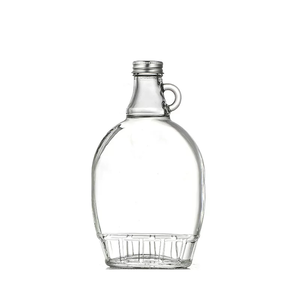 Bouteille en verre transparente pour confiture de myrtilles, miel, sirop d'érable, sucre – Emballage vide en forme de cylindre avec bouchon à vis – Fournisseur d'usine - Product Image 5