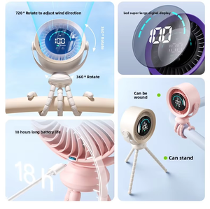 Nuevo ventilador de escritorio portátil 2026, ventilador para bebés, ventilador silencioso tipo pulpo, carga USB, adecuado para cualquier escena, equipo para exteriores, ventilador de interior - Product Image 6