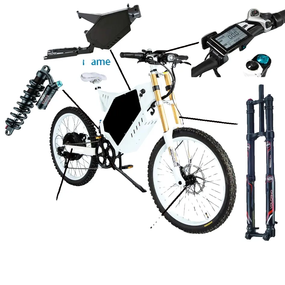 Mejor E bicicletas 2022 75 km/h de la bicicleta 72V5000W Motor de bicicleta eléctrica Batería grande 40ah bicicleta eléctrica con larga distancia