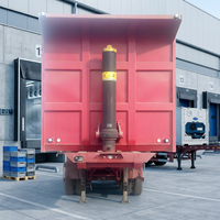 Semi-remorque benne basculante arrière en acier de haute qualité avec train de roulement robuste, fabriquée en Chine, à vendre