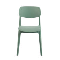Chaise de salle à manger en plastique pour usage domestique, design moderne et simple, tabouret de salle de bain avec dossier, chaise écologique légère Kinlan