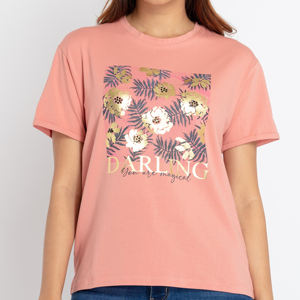 Camisetas de Verano para Mujer, Estampado Personalizado, Cuello Redondo, Ajuste Holgado Informal, 100% Algodón Suave, Transpirable, Alta Calidad, 180g, en Venta - Product Image 6