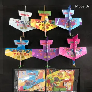 Magic gyroplane 360 bọt giấy máy bay, giáo dục thủ công, mô hình lắp ráp tay-ném tàu lượn thiết kế mới - Product Image 3