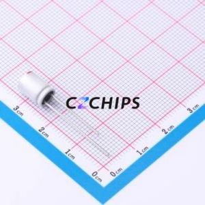 ตัวเก็บประจุแบบแข็ง HS0J687M0609PC แบบ Through-hole (THT), ขนาด D6.3xL9 มม. 680uF 20% 6.3V 2.5 มม. - Product Image 2