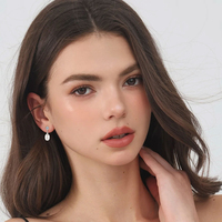 Nouvelles boucles d'oreilles élégantes en perles, en argent sterling 925, avec breloques, perles ovales en coquillage et zircon, boucles d'oreilles pendantes, cadeau pour la fête des mères, cadeau d'anniversaire