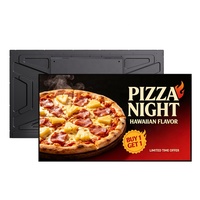 Pantalla LCD Comercial de 43 Pulgadas, Ultrafina, Tablero de Menú Digital, CMS Basado en la Nube Integrado, Punto de Acceso WiFi para Restaurantes de Comida Rápida