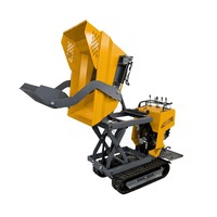 Mini-dumper sur chenilles HDL YH-1000S 1000 kg pour travaux municipaux et aménagement paysager