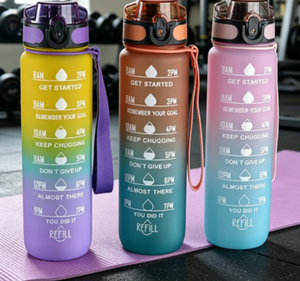 Botol Minum Waterfles Eco Friendly New <b>Plastics</b> Waterbottle Factory Sports 1L Motivational Water Bottle - Product Image 5