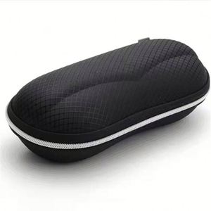 Étui de protection portable pour lunettes de soleil, homme et femme, avec fermeture éclair, rigide, noir, vente en gros - Product Image 1