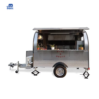 Remorque à pizza motorisée MAICHE MC-6, camion de restauration mobile, acier galvanisé, acier inoxydable, capacité 96, garantie 1 an, nourriture