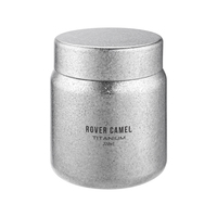 Boîte en titane pour thé grains de café sucre sel cure-dents herbe bonbons épices stockage empilable étui couvercle-cristallisé