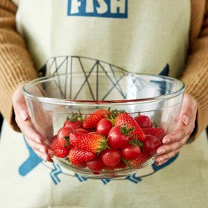 Insalatiere rotonde in vetro resistente al calore di vendita calda LINUO - Product Image 2