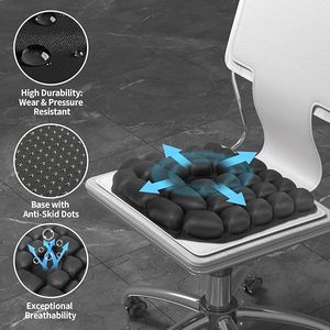 Gối ngồi tròn có lỗ, gối ngồi hình bánh rán bơm hơi dành cho bệnh trĩ, gối ngồi chịu lực cao, giảm đau, bằng sáng chế Hàn Quốc - Product Image 5