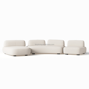 FERLY Divano Componibile Moderno a 2 Posti Stile Italiano in Tessuto di Qualità Set di Sedute Ergonomiche Modulari per Soggiorno Arredamento Casa Garanzia 2 Anni - Product Image 4