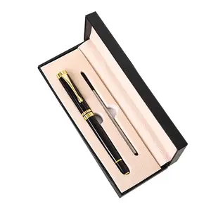 Groothandel Custom Gel Pen Zakelijke Bijeenkomst Gift Sets Metalen Pen Met Doos