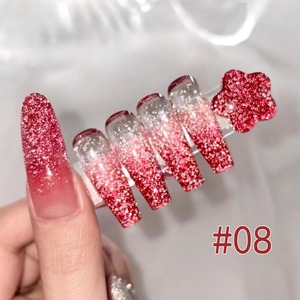 Autumn Winter <b>Nails</b> Flash Reflective Red White Pink Blue Broken Diamond <b>Gel</b> <b>Nail</b> Polish 2026 Long-lasting <b>Nail</b> Art - Product Image 2