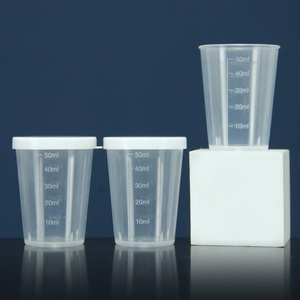 Factory Supply 30Ml Transparent Laboratory <strong>Beaker</strong> Graduated <strong>Plastic</strong> <strong>Measuring</strong> Cups - Product Image 2