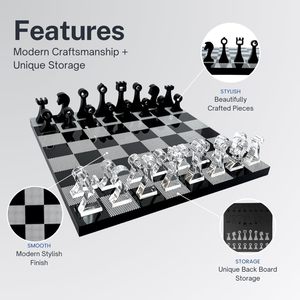 Set di <span class=keywords><strong>scacchi</strong></span> in acrilico Premium con Logo personalizzato gioco da tavolo di lusso per regali ed eventi aziendali - Product Image 1