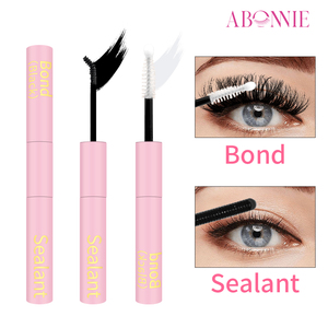 Pegamento para pestañas Abonnie con logotipo personalizado, adhesivo de fijación fuerte y sellado para pestañas, pegamento para pestañas negro resistente <span class=keywords><strong>al</strong></span> agua, pegamento para pestañas de racimo - Product Image 3