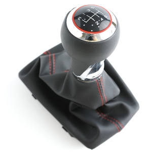 FUXIN - Funda de Piel Sintética para Palanca de Cambios de Coche, 5 y 6 Velocidades, para Audi A4, Sin Perforaciones - Product Image 2