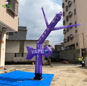 Airfun ngoài trời cửa hàng kinh doanh dấu hiệu Fly rối vẫy cánh tay Inflatable Ống người đàn ông quảng cáo Inflatable không khí vũ công với ánh sáng - Product Image 2