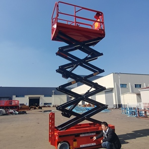 Plataforma Elevadora de Tijera Autopropulsada de Alto Rendimiento de 10 Metros, con Batería Eléctrica, de Acero al Manganeso, para Trabajos Exigentes - Product Image 1