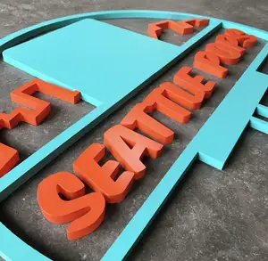 Personalized Decoration Customized Stainless Steel Golden Non-luminous General Plane Letters