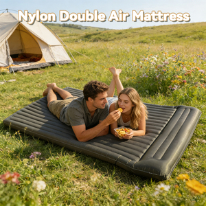 Cama de Camping Plegable de Nailon, Cómoda para Exteriores, Colchón Inflable de TPU para Viajes, Saco de Dormir Portátil, Colchoneta de Camping, Cama de Aire - Product Image 1