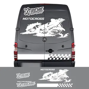 Calcomanías para Capó de Coche, Calcomanía para Puerta Trasera, Gráficos para Autocaravana, Vinilo Decorativo Deportivo para Motocross, Cubierta para Mercedes Benz Sprinter - Product Image 2
