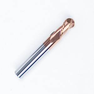 Fraise en bout <span class=keywords><strong>de</strong></span> nez <span class=keywords><strong>de</strong></span> boule <span class=keywords><strong>de</strong></span> carbure monobloc <span class=keywords><strong>de</strong></span> force <span class=keywords><strong>de</strong></span> bord augmentée enduite <span class=keywords><strong>de</strong></span> <span class=keywords><strong>nitrure</strong></span> <span class=keywords><strong>de</strong></span> silicium titanique - Product Image 4
