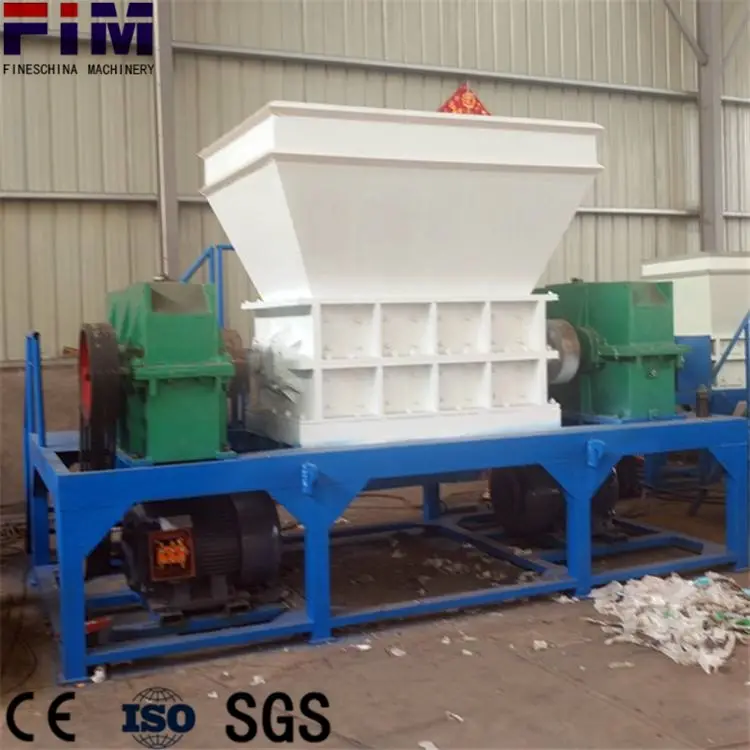 Đôi trục Shredder máy lốp nhựa gỗ chipper Shredder máy chất thải nhựa kim loại Xe Xe Đạp Máy Nghiền Shredder máy