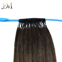 Extensions de cheveux humains en crochet de qualité supérieure 6D, cheveux vierges Remy, deux mèches reliées, plumes, cheveux en ligne, vente en gros
