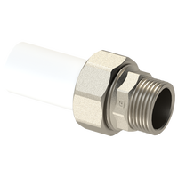 DN20x1/2 25x3/4 32x1 prix d'usine PPR filetage mâle adaptateur de prise Union connecteur de tuyau d'eau tuyau PE